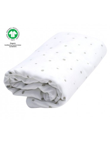 Motherhood Otulacz muślinowy 130x130cm Kropeczki szare Motherhood Otulacz muślinowy 130x130cm Kropeczki szare