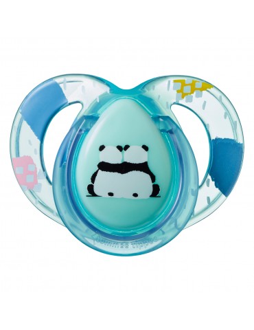 Tommee Tippee Smoczek uspokajający Anytime 6-18m Panda turkus Tommee Tippee Smoczek uspokajający Anytime 6-18m Panda turkus