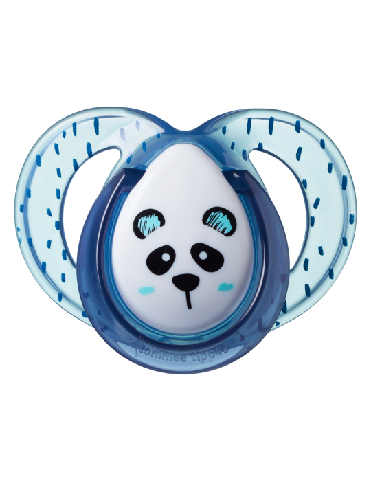 Tommee Tippee Smoczek uspokajający Any time 6-18m Panda niebieski