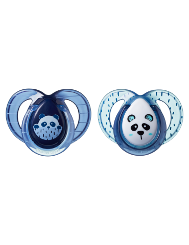 Tommee Tippee Smoczek uspokajający Any time 6-18m Panda niebieska Tommee Tippee Smoczek uspokajający Any time 6-18m Panda niebieska