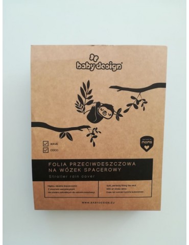 Baby Design Folia przeciwdeszczowa do wózka Coco/Wave
