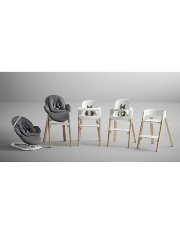 Stokke Leżaczek Steps Bouncer Grey Clouds