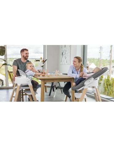 Stokke Leżaczek Steps Bouncer Grey Clouds