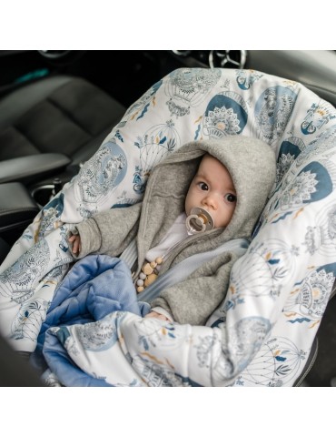 La Millou Kocyk do fotelika ( Dune - velvet sand )