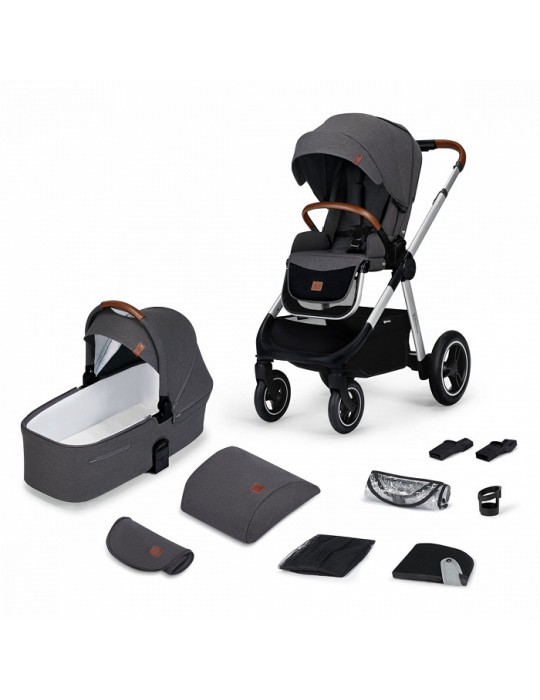 Kinderkraft Everyday Wózek głęboko-spacerowy dark grey