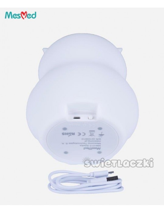 MesMed Lampka silikonowa z pilotem zmieniająca kolory Świetlaczek Sówka