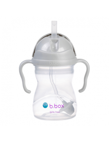 B.Box Bidon ze słomką 240ml Szary
