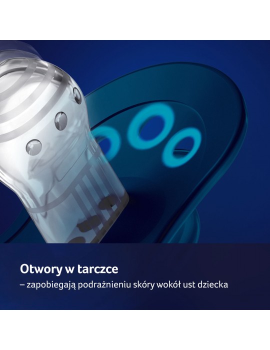 Lovi Stardust Smoczek silikonowy dynamiczny Blue 18m+ 2 szt.