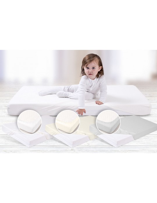 Babymatex Prześcieradło jersey z gumką 120/60 Ecru