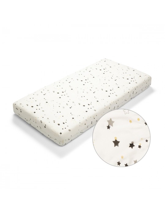 BabyOno Prześcieradło bambusowe do łóżeczka Stardust 120x60
