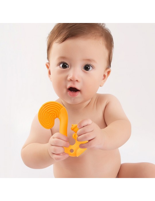 Mombella Gryzak zabawka squirrel orange