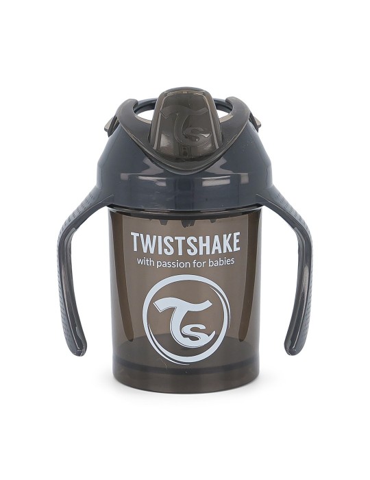 TwistShake Mini Cup kubek niekapek z mikserem 230ml czarny