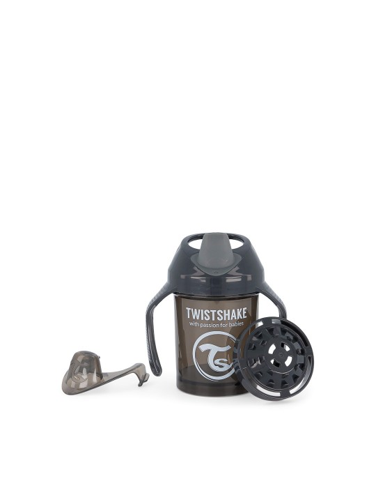 TwistShake Mini Cup kubek niekapek z mikserem 230ml czarny