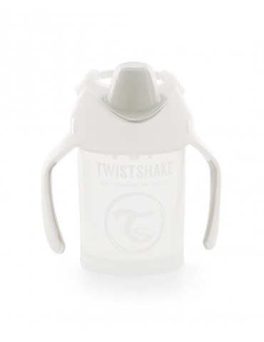 TwistShake Mini Cup kubek niekapek z mikserem 230ml white TwistShake Mini Cup kubek niekapek z mikserem 230ml white