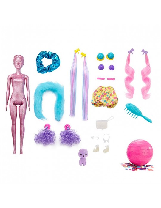 Barbie Color Reveal Kolorowa niespodzianka brokatowy róż