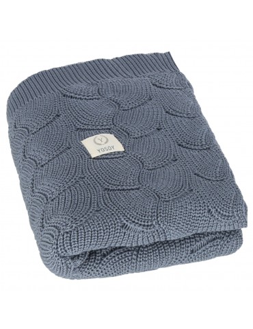Yosoy kocyk bawełniany Eco Waves Denim Yosoy kocyk bawełniany Eco Waves Denim