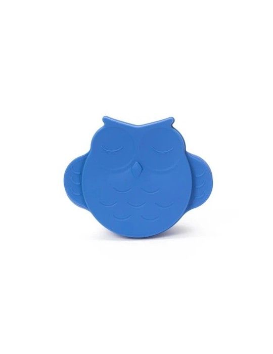 InnoGio Miseczka silikonowa z pokrywką sówka blue
