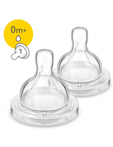 Avent Philips Smoczek antykolkowy Airflex mini 0m+ 2 szt