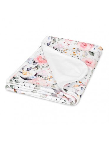 Babymatex Kocyk bawełniany Ines 75x100cm Kwiaty