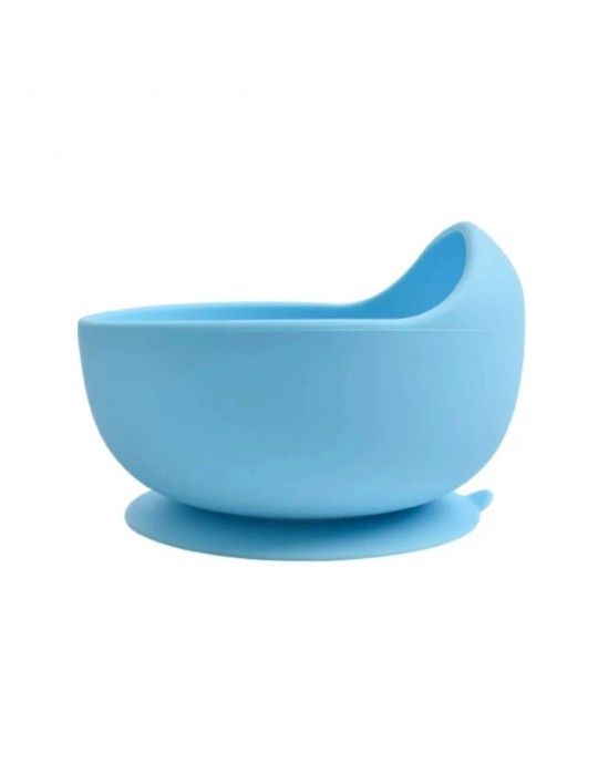 Bi-bi Silikonowa miseczka z przyssawką niebieska