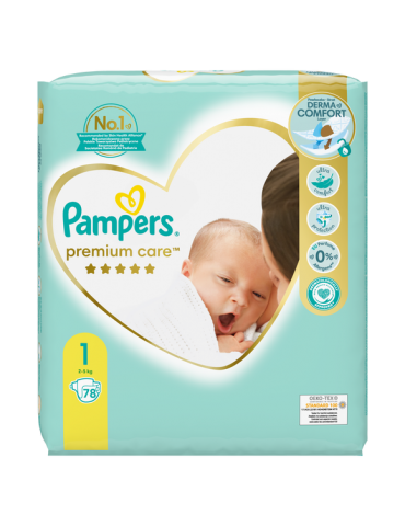 oven lawyer Cancel Pieluchy Pampers Premium Care 1 Newborn 78szt. 2-5kg