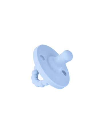 Bibi Smoczek silikonowy gryzak niebieski