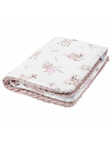 Bonjour Cherie koc duży 100/150 Sarenki Minky Sepia rose Bonjour Cherie koc duży 100/150 Sarenki Minky Sepia rose