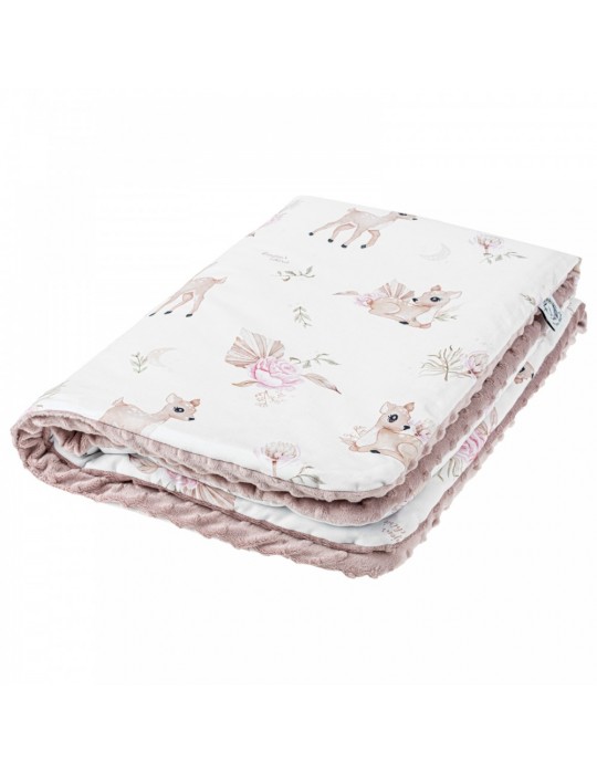 Bonjour Cherie koc duży 100/150 Sarenki Minky Sepia rose