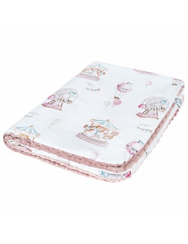 Bonjour Cherie koc duży 100/150 Lunapark Minky Sepia rose Bonjour Cherie koc duży 100/150 Lunapark Minky Sepia rose