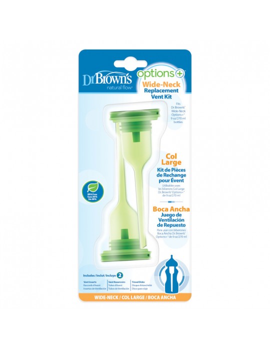 Dr Brown's Komplet części zamiennych do butelki Options szeroka szyjka 270ml