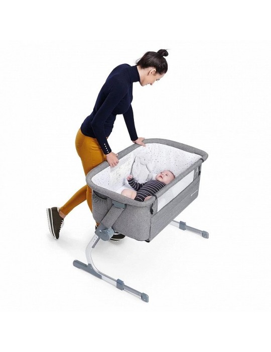 Kinderkraft Łóżeczko dostawne Uno up Grey Melange