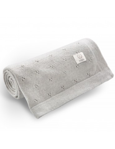Yosoy Koc dziany 100% merino wool krem melanż 80x80 Yosoy Koc dziany 100% merino wool krem melanż 80x80