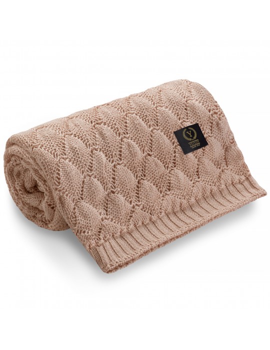Yosoy Kocyk ażurowy Shells Sunrise Pink