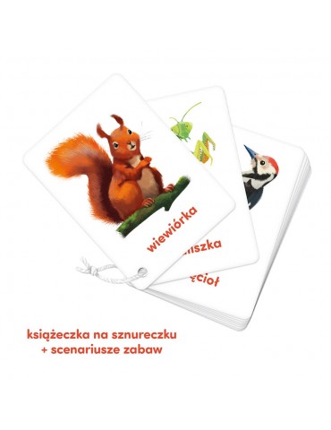 CzuCzu Karty obrazkowe na sznureczku Zwierzęta 2+ CzuCzu Karty obrazkowe na sznureczku Zwierzęta 2+