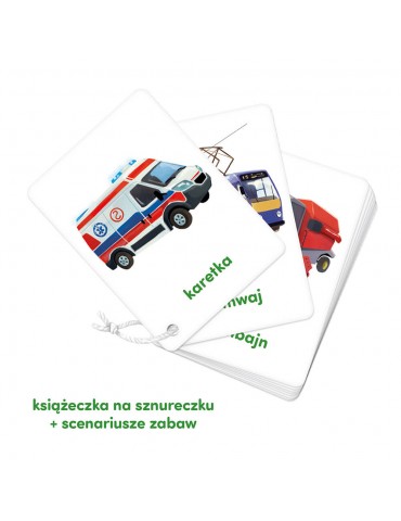 CzuCzu Karty obrazkowe na sznureczku Pojazdy 2+ CzuCzu Karty obrazkowe na sznureczku Pojazdy 2+