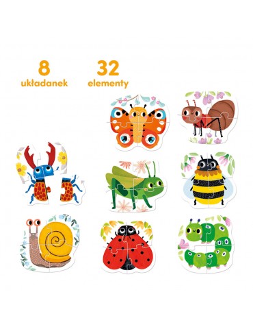 CzuCzu Puzzle robaczki czworaczki 2+