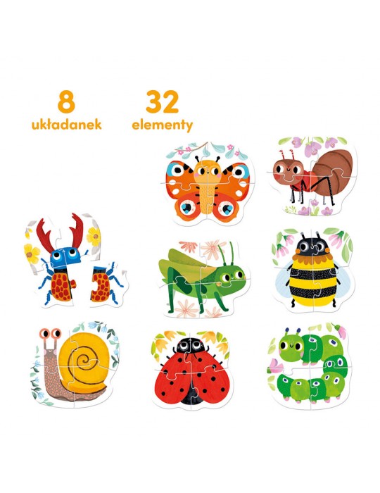 CzuCzu Puzzle robaczki czworaczki 2+