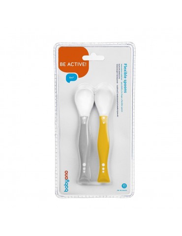 BabyOno Łyżeczki plastyczne 6m+ 2 szt