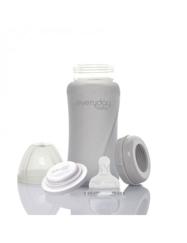Everyday Baby Butelka szklana M 240ml szara