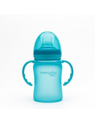Everyday Baby Zestaw ustnik niekapek i rączki do butelki turkusowy