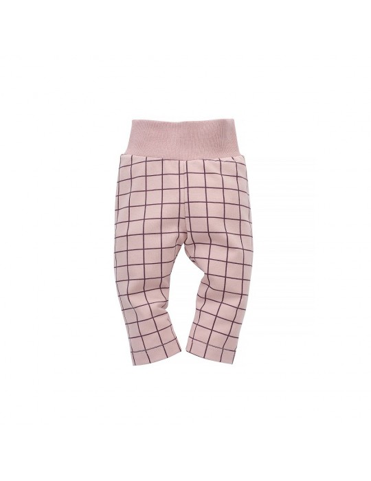 Pinokio Leginsy niemowlęce bawełniane Romantic różowe druk