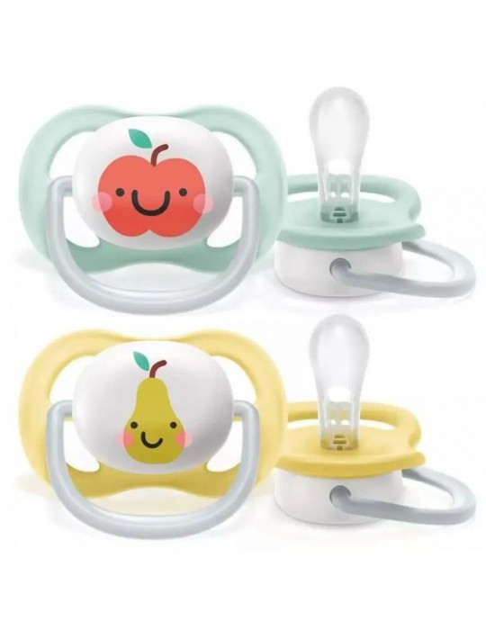 Avent Philips Smoczek uspokajający Ultra Air dekorowany 0-6 fruit