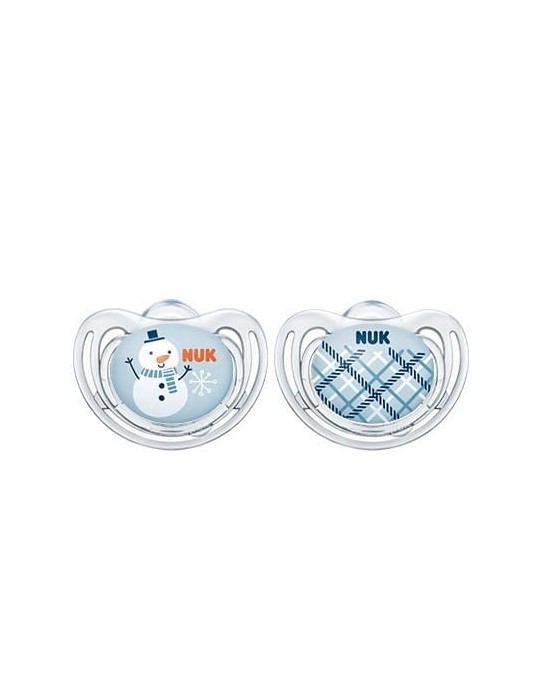 Nuk Smoczek silikonowy anatomiczny Freestyle Snow 6-18m