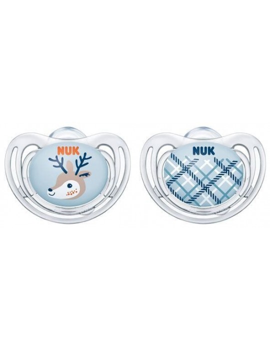 Nuk Smoczek silikonowy anatomiczny Freestyle Snow 6-18m