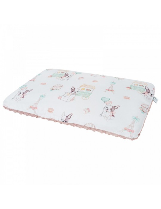 Bonjour Cherie Poduszka średnia 30/40 Paris Minky Sepia rose