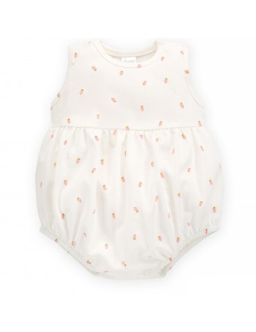 Pinokio Body niemowlęce bawełniane na ramiączkach Summer mood ecru druk Pinokio Body niemowlęce bawełniane na ramiączkach Summer mood ecru druk