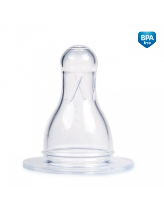 Smoczek silikonowy okrągły 6m+ 2szt. kaszka Canpol Babies